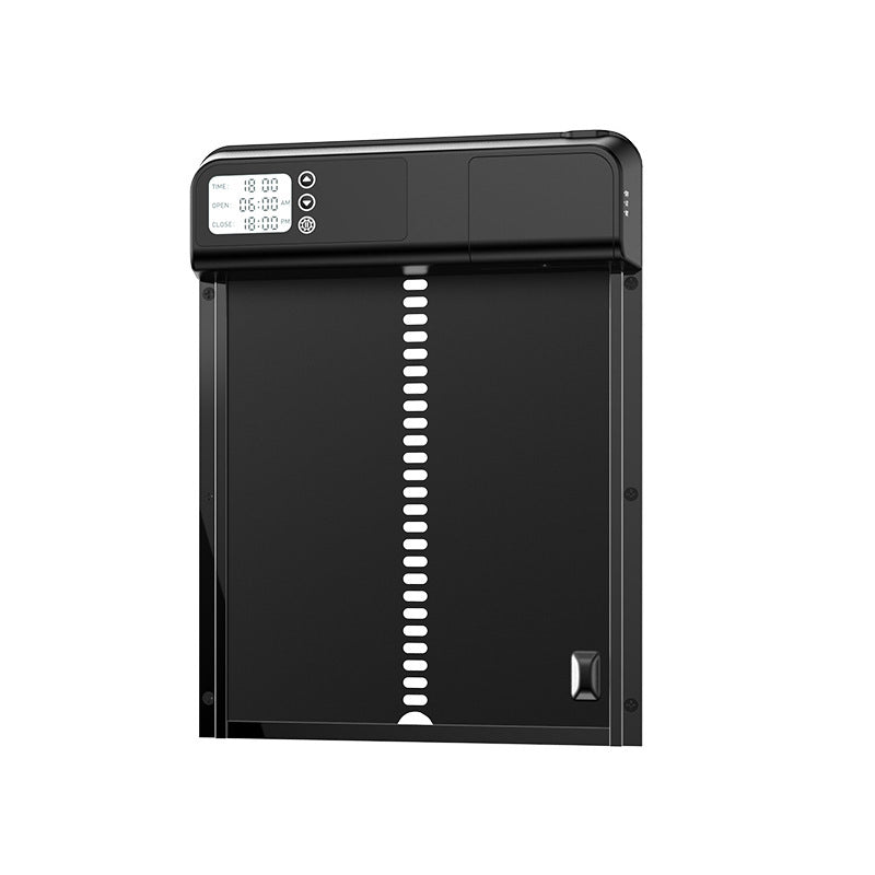 Hengate automatic coop door, front three-quarter view